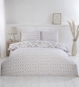 Versatile Ikat reversible duvet cover set in various sizes, includes matching pillowcases, perfect for adding colour and pattern to your bedroom space