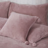 Soft and cozy Pom Pom Fleece Filled Cushion in 43X43cm size