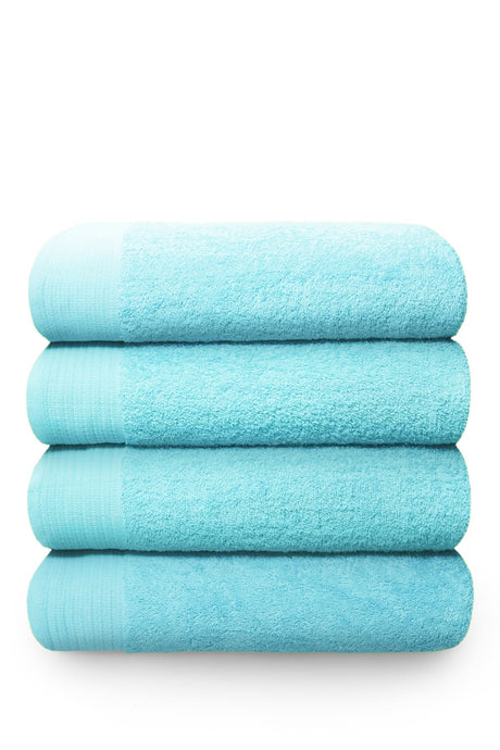 High-quality 100% cotton 600gsm super sheet in vibrant turquoise colour