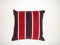 A heavyweight chocolate striped chenille filled cushion with a soft touch