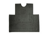 Luxurious 100% cotton pedestal mat in black, 600GSM for ultimate comfort