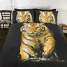 Luxurious duvet set featuring an incredible image of a majestic white tiger