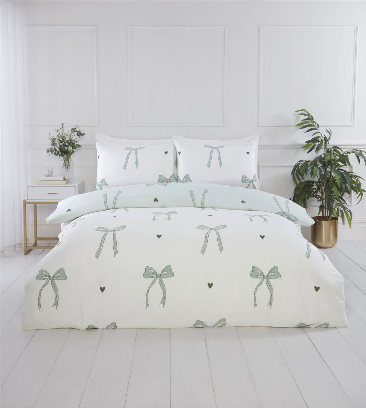 Printed Bows Duvet Set