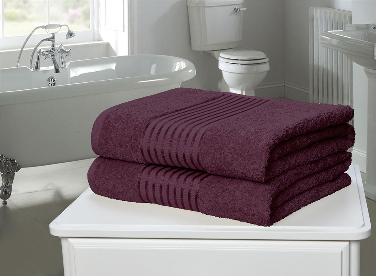 Sophisticated feel of Windsor towels as part of home decor scheme