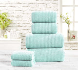 Soft and absorbent waffle towel made from 100% cotton fabric