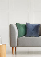 Piped Velvet Filled Cushion 43X43Cm