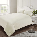  Soft, cool & comfortable 100% cotton duvet set and pillowcase in timeless white