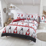 Festive Gonks Duvet Set featuring colourful gonk motifs with a scandi winter décor aesthetic