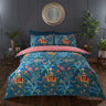 Exotic jungle-themed duvet cover in fully reversible design with tonal animal print reverse, ideal for adding a bold touch to your bedroom decor