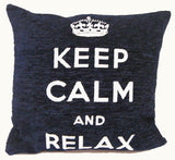 Modern living room or bedroom addition, keep calm cushion