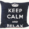 Relaxing filled cushion with inspiring message, ideal for bedrooms and lounges