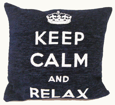 Relaxing filled cushion with inspiring message, ideal for bedrooms and lounges