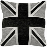 A fun and quirky chenille cushion featuring the Union Jack design