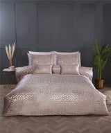 Close-up of the finely crafted gold foil detailing on the Bellagio Boudoir Cushion
