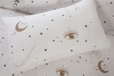 Elegant and minimalist Manifesting Duvet Set with popper closures, perfect for elevating bedroom decor and comfort