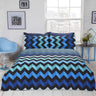Three D Duvet Set featuring a reversible design with a bold zig zag 3D effect pattern on one side