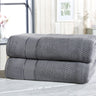 Collection of four royal velvet towels including two 70x120cm bath towels and two 50x80cm hand towels with velvet feel texture