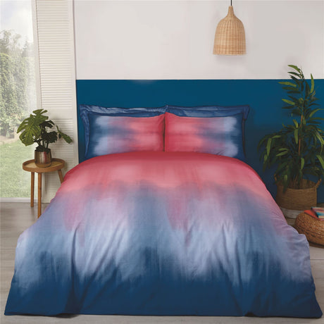 Bright and bold ombre duvet set featuring vivid colours and easy care fabric