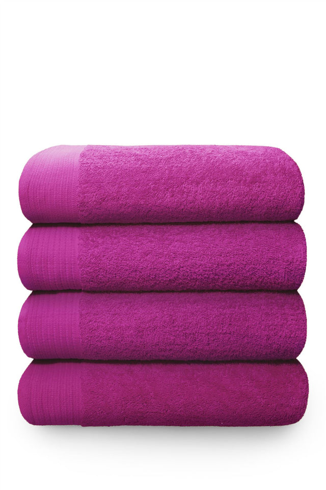 Happy Home 100% Cotton 600GSM Bath Towel Ruby 